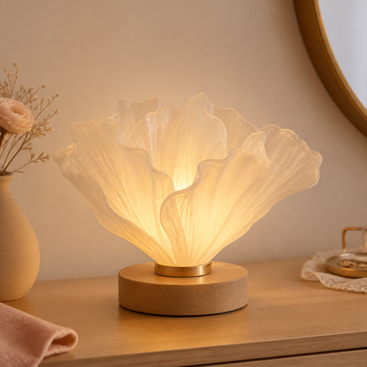 Elvaruneo Bloom Glow Night Lamp in a warm ambient home setting