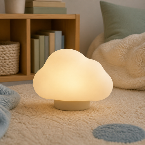 Elvaruneo Drift Cloud Night Light in a warm ambient home setting